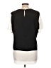 DKNY 100% Polyester Ivory Short Sleeve Top Size L - photo 2