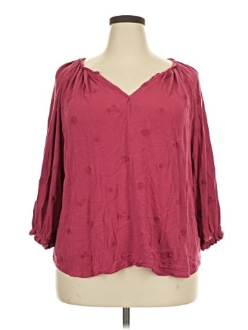 Democracy 3/4 Sleeve Blouse (view 1)