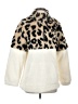 Macaron 100% Polyester Animal Print Ivory Faux Fur Jacket Size S - photo 1