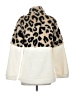 Macaron 100% Polyester Animal Print Ivory Faux Fur Jacket Size S - photo 2