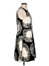 Kensie Graphic Black Casual Dress Size L - photo 4
