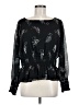 Ann Taylor 100% Polyester Black Long Sleeve Blouse Size M - photo 1