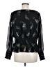 Ann Taylor 100% Polyester Black Long Sleeve Blouse Size M - photo 2