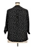 Maurices 100% Polyester Polka Dots Black 3/4 Sleeve Blouse Size XXL - photo 2