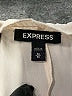 Express 100% Polyester Ivory Short Sleeve Blouse Size M - photo 7