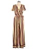 No Comment Stripes Yellow Jumpsuit Size L - photo 1