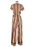 No Comment Stripes Yellow Jumpsuit Size L - photo 2