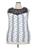 Mauve Blue Sleeveless Blouse Size 3X - photo 1