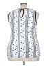 Mauve Blue Sleeveless Blouse Size 3X - photo 2