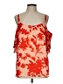 Gibson Latimer 100% Polyester Orange Sleeveless Blouse Size L - photo 1