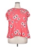 Torrid 100% Rayon Pink Short Sleeve Blouse Size 2X Plus (2) - photo 1