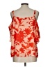 Gibson Latimer 100% Polyester Orange Sleeveless Blouse Size L - photo 2