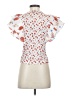 No.6 Store White Short Sleeve Silk Top Size XS (0) - photo 2