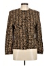 Rena Rowan 100% Polyester Animal Print Gold Blazer Size 8 - photo 1