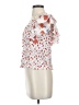 No.6 Store White Short Sleeve Silk Top Size XS (0) - photo 5