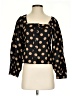 J.Crew 100% Linen Polka Dots Black 3/4 Sleeve Blouse Size XXS - photo 1