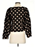 J.Crew 100% Linen Polka Dots Black 3/4 Sleeve Blouse Size XXS - photo 2