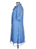 DKNY 100% Polyester Blue Casual Dress Size 12 - photo 5