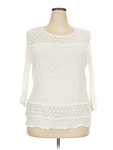 Solitaire 3/4 Sleeve Blouse (view 1)