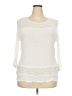 Solitaire 100% Rayon Ivory 3/4 Sleeve Blouse Size 2X - photo 1