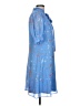 DKNY 100% Polyester Blue Casual Dress Size 12 - photo 4