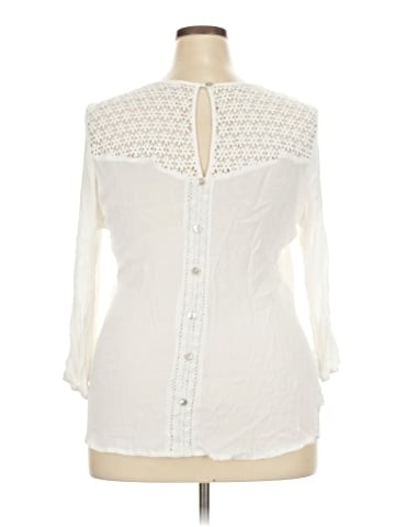 Solitaire 3/4 Sleeve Blouse (view 2)