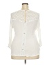 Solitaire 100% Rayon Ivory 3/4 Sleeve Blouse Size 2X - photo 2