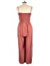 Assorted Brands 100% Rayon Solid Brown Jumpsuit Size L - photo 2