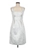Intrigue Metallic Silver Cocktail Dress Size 8 - photo 1