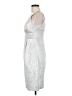 Intrigue Metallic Silver Cocktail Dress Size 8 - photo 5