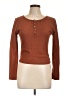 Paper Crane Brown Long Sleeve Top Size L - photo 1