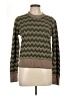 Veronica Beard Chevron-herringbone Green Pullover Sweater Size L - photo 1