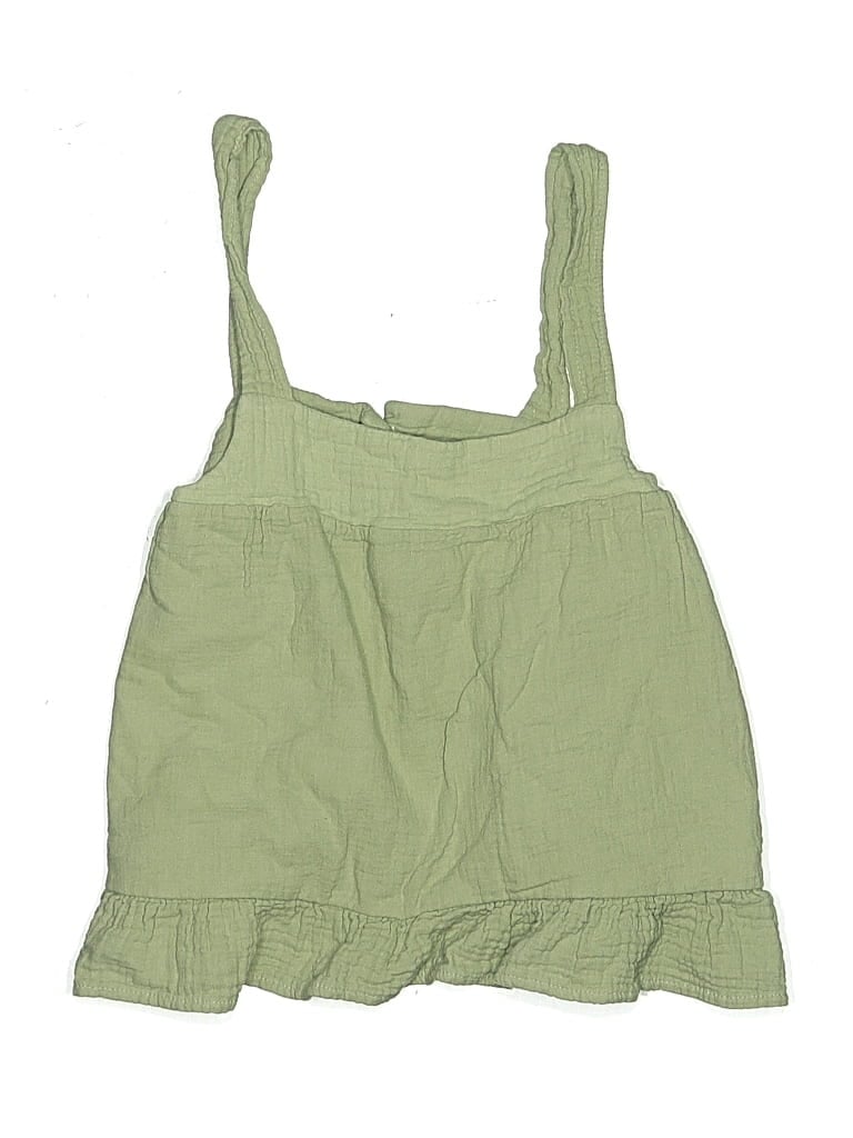 Pre-owned Bearpaw Kids' Sleeveless Top Green Halter Neckline Tops