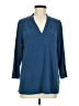 Lands' End Blue 3/4 Sleeve Blouse Size M - photo 1