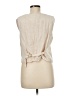 Lands' End 100% Linen Ivory Vest Size M - photo 2