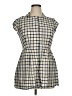 Pendleton 100% Cotton Plaid Ivory Tan Sleeveless Blouse Size 14 (petite) - photo 1