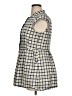 Pendleton 100% Cotton Plaid Ivory Tan Sleeveless Blouse Size 14 (petite) - photo 5