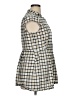Pendleton 100% Cotton Plaid Ivory Tan Sleeveless Blouse Size 14 (petite) - photo 4