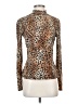 St. John Animal Print Brown Long Sleeve Top Size S - photo 1