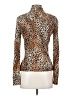 St. John Animal Print Brown Long Sleeve Top Size S - photo 2