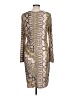 Doncaster Collection Paisley Animal Print Aztec Or Tribal Print Gold Cocktail Dress Size 10 - photo 2