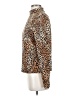 St. John Animal Print Brown Long Sleeve Top Size S - photo 5