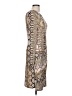 Doncaster Collection Paisley Animal Print Aztec Or Tribal Print Gold Cocktail Dress Size 10 - photo 4