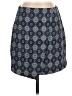 Mango 100% Polyester Paisley Blue Casual Skirt Size 4 - photo 1