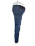 Indigo Blue Solid Blue Jeans Size Sm Maternity - photo 4