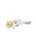 Assorted Brands Floral Silver White Flip Flops Size 7 1/2 (estimated) - photo 1