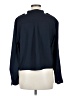 Ann Taylor 100% Polyester Color Block Blue Long Sleeve Blouse Size M - photo 2