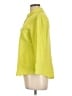 Chico's 100% Cotton Yellow 3/4 Sleeve Button-Down Shirt Size L - photo 5