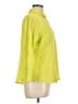 Chico's 100% Cotton Yellow 3/4 Sleeve Button-Down Shirt Size L - photo 4