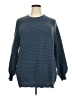 Unbranded 100% Polyester Solid Blue Pullover Sweater Size 2X - photo 1